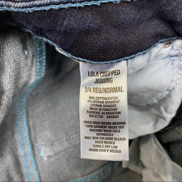 Aeropostale Lola cropped jegging blue sz 3/4 - Picture 8 of 9